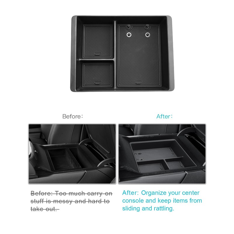 CDEFG for 2025 Armada Center Console Organizer Compatible with 2025