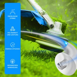 Forever Speed Grass Trimmer Line 3mm*50m Round Steel Wire Universal Strimmer Wire 50m Replacement Trimmer Line Nylon Strimmer Cord Heavy Duty