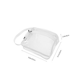 NOLITOY Clear Cosmetic Bag Capacity Zipper Makeup Toiletry Crossbody Handbag for Travel Versatile Storage for Cosmetics Stationery and Daily Essentials Present for Women