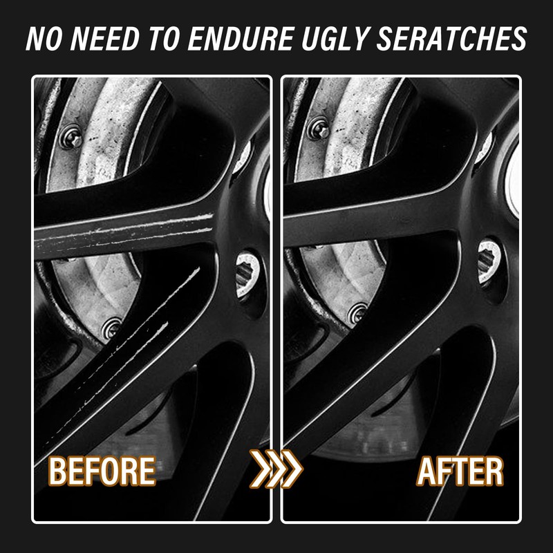 Rim Repair Kit Curb Rash, Wheel Scratch Repair Kit, Gloss