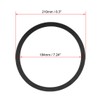 uxcell Black 8 Inch EVA Foam Speaker Edge Surround Rings