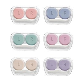 Vastsoon Contact Lens Case, Pack of 6 Portable Contact Solution Soaking Case with Contact Lens Applicator Tool for Daily Use, Travel Size