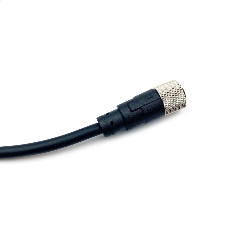 FOWIUNYE M12 8Pin Female Connector Cable, A Code Straight Aviation