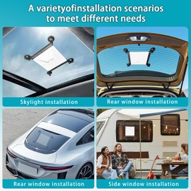 LiRenDiar Starlink Mini Sunroof Suction Cup Mount – Secure & Ultra-Stable Holder for Starlink Mini on Cars, RVs， SUVs，Boats and Road Trips (Black)