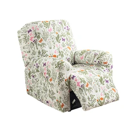 NILUOH Recliner Covers 4 Pieces Stretch Lazy Boy Recliner Chair Covers That Stay in Place, Covers for Electric Power Lift Reclining Chair, Washable Furniture Protector for Pet, Kids, Living Room