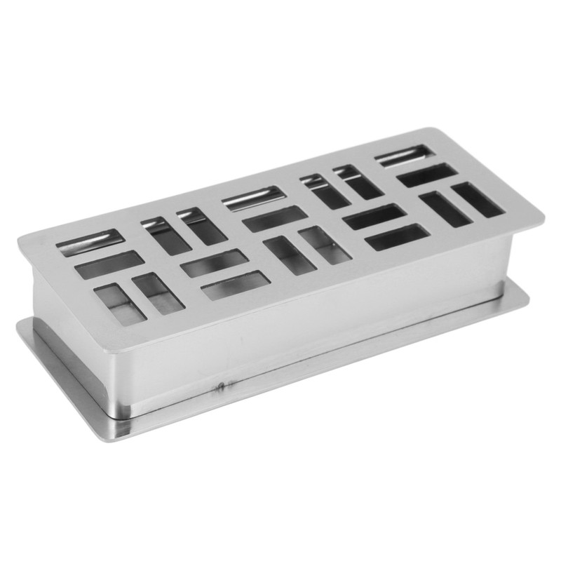 Stainless Steel Toothpick Holder Hollowed Out Rust Prevention Rectangle Toothpick