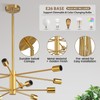 KAISITE Modern Sputnik Chandelier Ceiling Light Fixture 12-Light Gold Chandelier