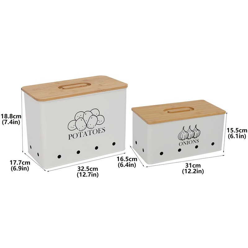 Gdfjiy Potato Onion Kitchen Storage Canisters,Storage Bin For Kitchen 2