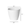 Root & Vessel Dolce Round Planter, White, 8"