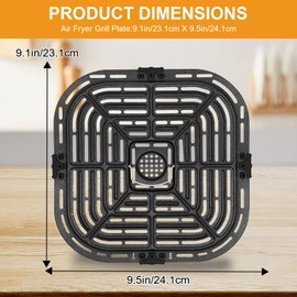 GWYSY Air Fryer Replacement Parts for Instant Vortex Plus 6QT instant pot vortex plus 6QT Clear Cook Air Fryer air fryer accessories Accessory Non-Stick Grill Pan Grill Plate Rack Tray Crisper Plate