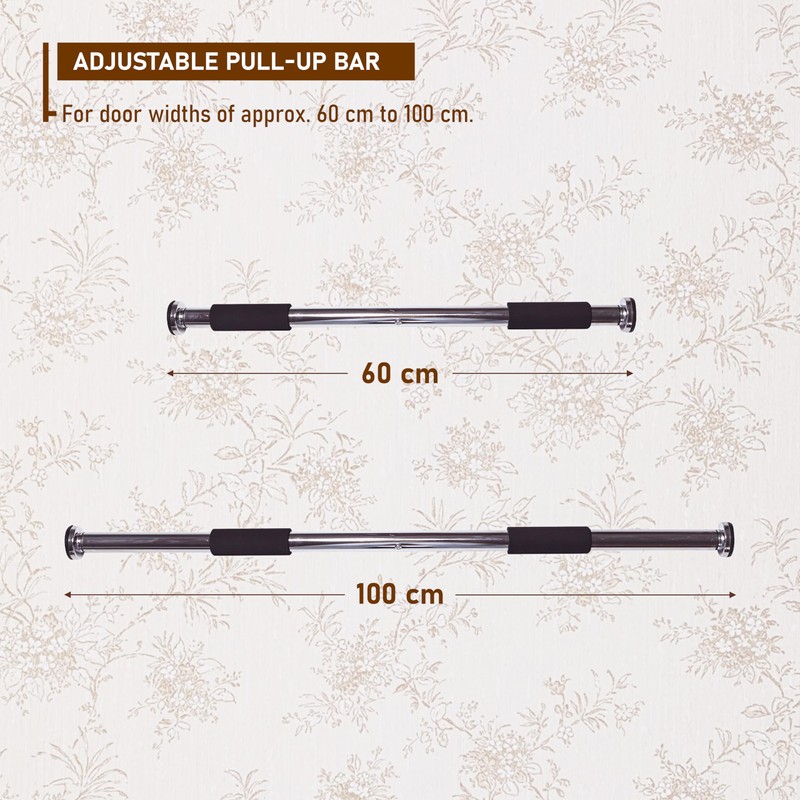 Endless EL1037 Stainless Steel Adjustable Pull Up Bar for Home