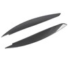 2 Pcs Headlight Eyebrow Front Left Right Light Eyelid Trim