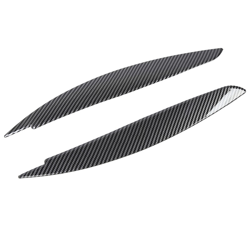 2 Pcs Headlight Eyebrow Front Left Right Light Eyelid Trim