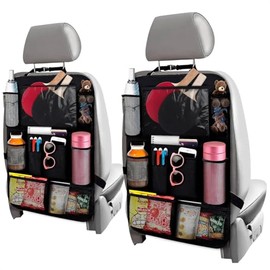 Organizador y almacenamiento del asiento trasero del coche  Organizador del asiento trasero del pasajero  Soporte para tablet de coche para niños...  