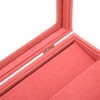 Pin Display Case Pink Large Elegant Solidwood Dustproof Glass Window
