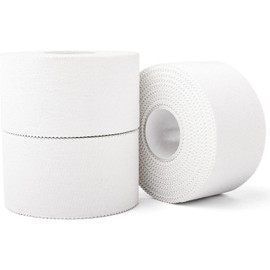 for (3 Pack) White Athletic Sports Tape, Very Strong Easy Tear No Sticky Residue Tap