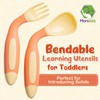 Mars Baby Silicone Baby Spoons Set for Self-Feeding - Bendable