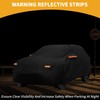 Partuto All-Weather Waterproof Car Cover - UV-Resistant Outdoor Full Exterior