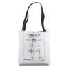 Messerschmitt Bf 108 Taifun WW2 German Plane Blueprint Tote Bag