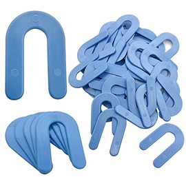 Horseshoe Shims Tile Spacers Plastic Shims Horseshoe U Shaped 1/16 Inch 100/Package Blue TXZWJZ