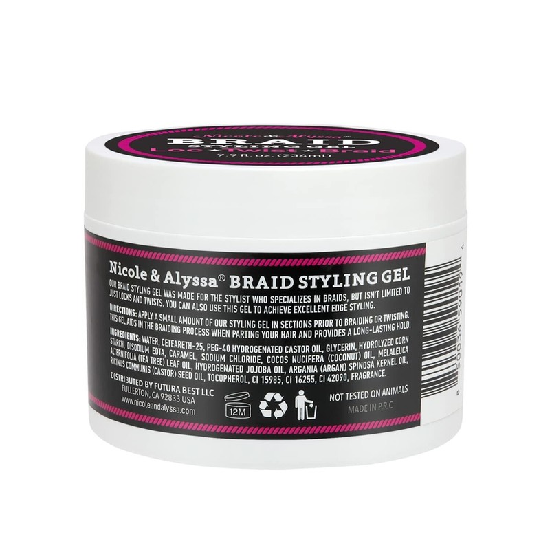 Nicole & Alyssa - Braid Styling Gel for Locs, Twists,