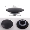 CookiBlend 66mm Matt Black Bathroom Sink Waste Plug Brass Replacement