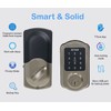 Smart Deadbolt Lock, SCYAN D1 Deadbolt with Touchscreen Keypad, Keyless
