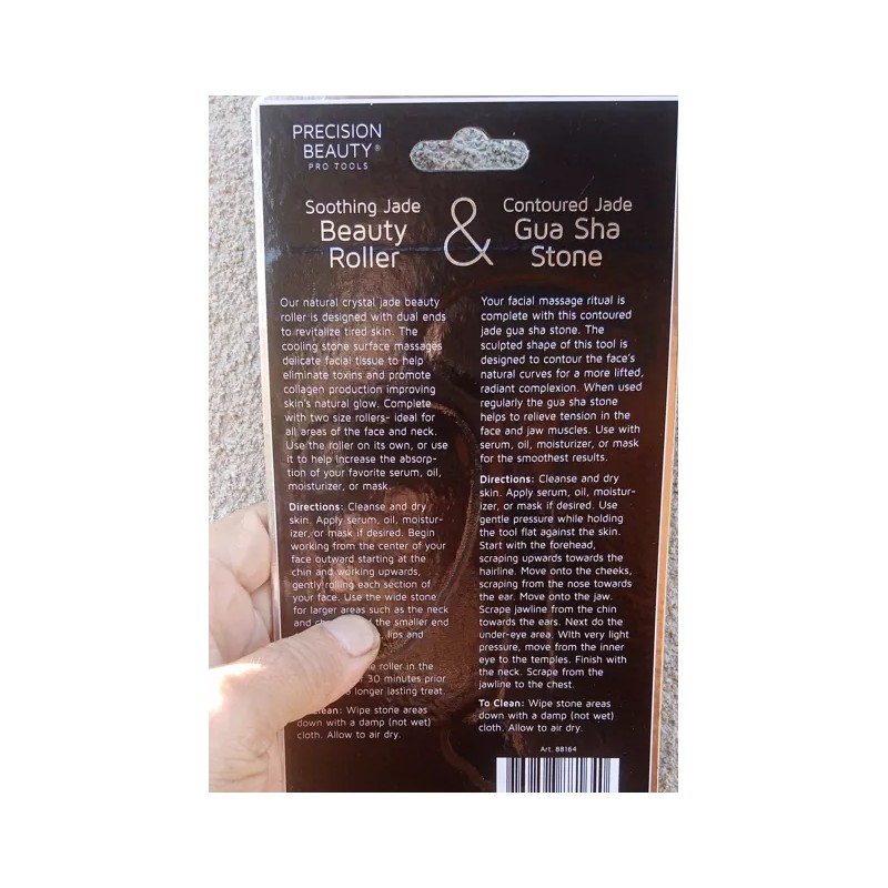 Precision Beauty Soothing Jade Beauty Roller & Gua Sha Stone