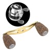 Fishing Reel Handle Wood Knob Carbon Fiber Frame with Fittings