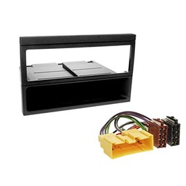 1 DIN Radio Installation Kit Fascia Radio Connection Cable Antenna Adaptor for Mazda MX-5 (NB Facelift) 2000-2005