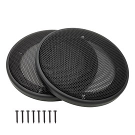 4" Speaker Grill Covers, Car Speaker Subwoofer Guard Protector, ABS Plastic Frame with Metal Mesh, Black - 2Pcs