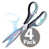 Achieva 8" Titanium Scissors, Black, 4PK (94108)