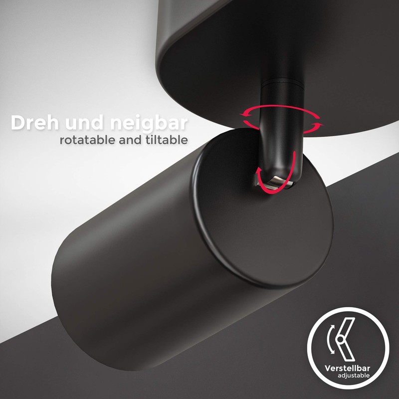B.K.Licht I Spotlight Bulb I Swivelling I Rotatable I GU10