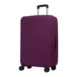 PATIKIL Luggage Cover, Suitcases Covers Elastic Carry on Protector Washable Scratch-Resistant Fits 22-24 Inch Luggage for Travel Business Trips, Purple Red