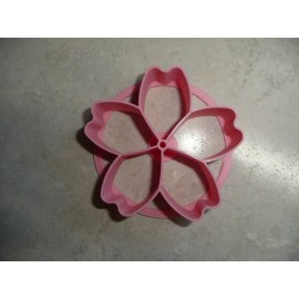 AJT MINI SIZE HIBISCUS FLOWER CONCHA COOKIE CUTTER MEXICAN SWEET BREAD STAMP PR4891