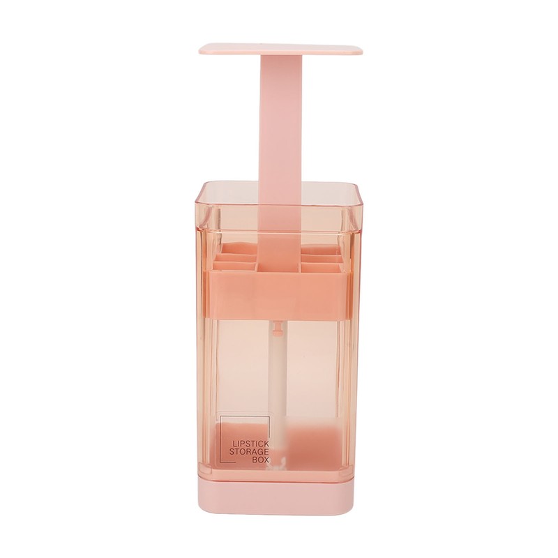 Lipstick Holder Auto Lifting Dustproof Large Capacity Transparent Window Lipstick