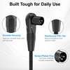 HOSONGIN Right Angle XLR Cable, Adjustable-Angle Male to Straight Female