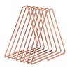 PATIKIL Triangle Desktop File Holder Rack, Metal Vinyl Record Stand