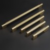 BUKOBYHE 10 Pack 6-1/4 Inch Brushed Brass Kitchen Cabinet Handles