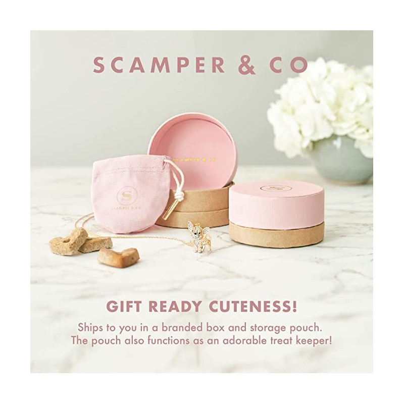 SCAMPER & CO Shih Tzu Pendant Necklace for Women and