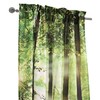 Loft Living Forest Digital Panoramic Print Curtain Pair 76" x