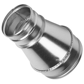 Vent Systems 6" Inch to 4" Inch Galvanized Steel Duct Reducer - Vent Adapter - Fitting Pipe - Connector, Increaser, Reducer, Cone - HVAC, Ventilation Systems
