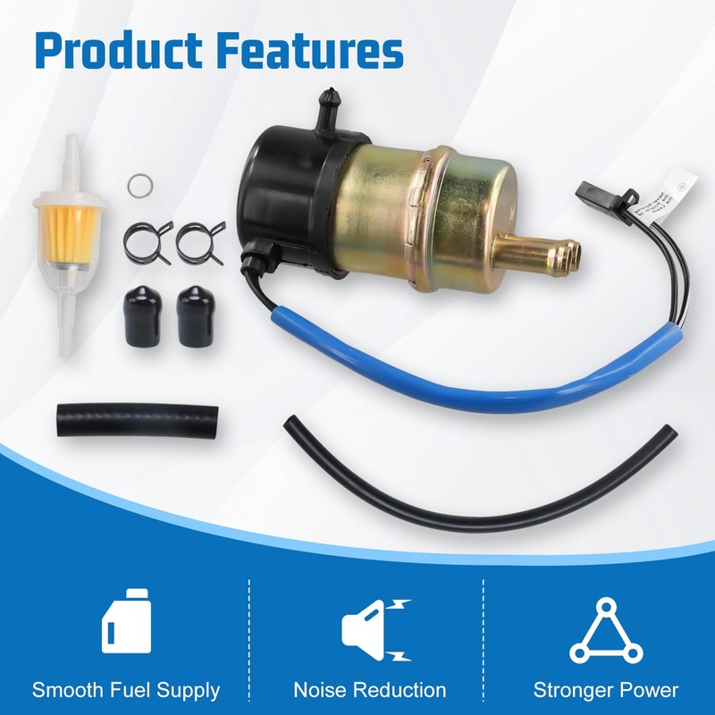 Electric Fuel Pump 12V for 1992-2008 Kawasaki Mule 3000 3010