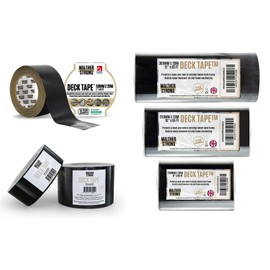 Walther Strong Non-Butyl Joist Tape - Innovating on Traditional Butyl Tape. Complete Protection Flashing Tape for Your Deck, Wood, Joist and Beams. Weather-Resistant & Waterproof. (Black 4” by 65’)