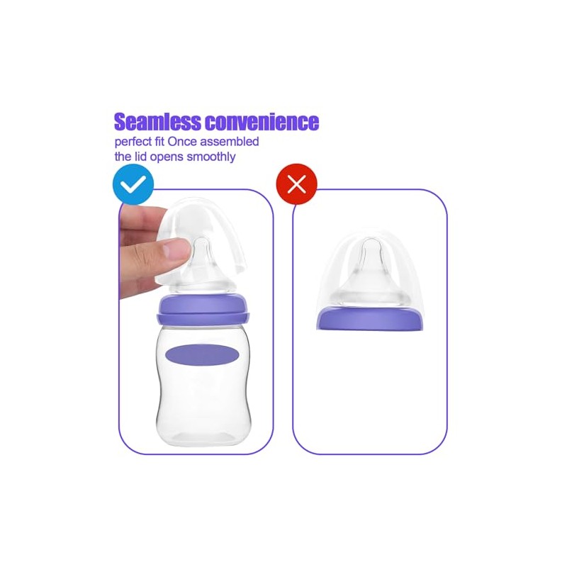 Gosknor 6 Unidades Tapas para Biberón Compatibles con Botellas Lansinoh,