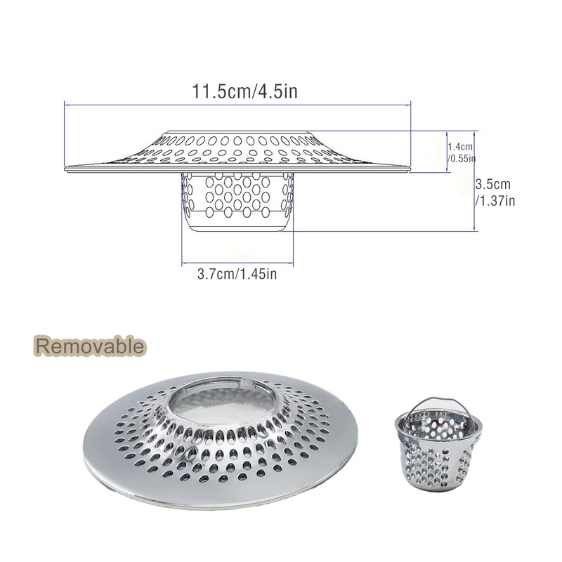 Drain Hair Catcher, Bathtub Shower Drain Hair Trap Strainer Bathroom