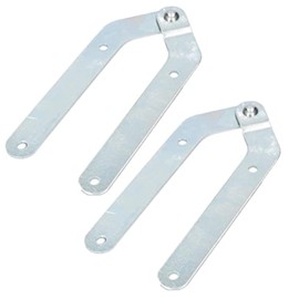 KOTARBAU® Set of 2 Ladder Tape without Hooks Ladder Hinge Galvanised Hinge Stepladder Tape Silver Ladder Tape Opening 180 Degree Folding Ladder Tape Top Quality