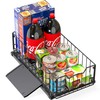 Simple Houseware Pull-Out Cabinet Sliding Basket Organizer, 17.2" D x