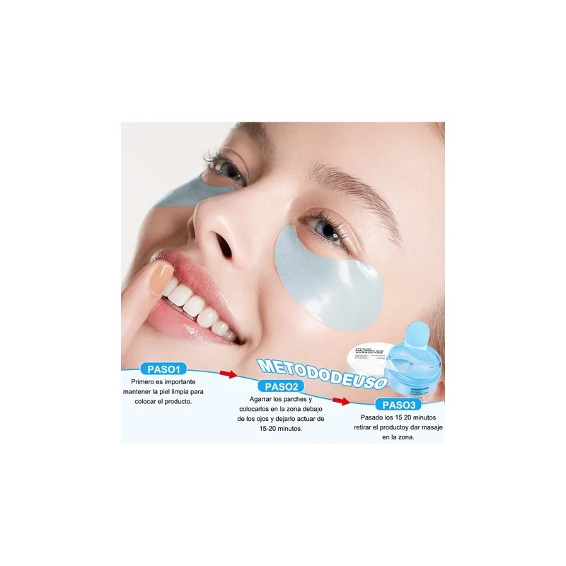 2pcs Parches Hydrogel Contorno Ojos