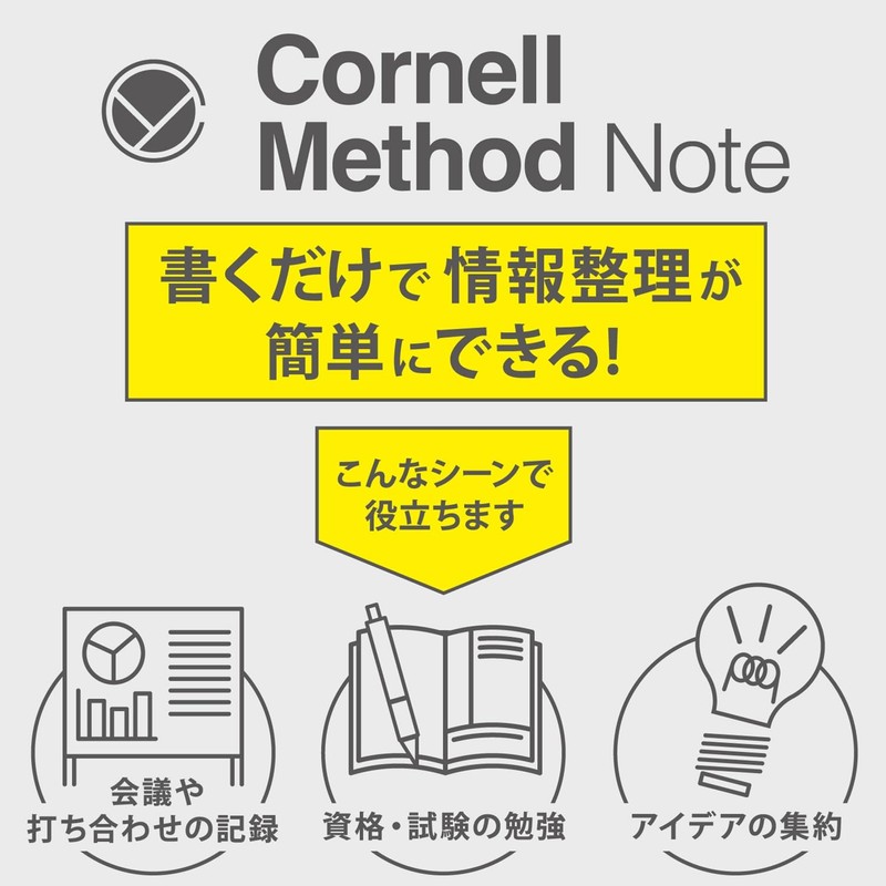 Gakken StaFul Z76012 Notebook, Cornell Method, 0.2 inches (6 mm),